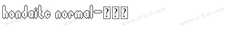 hondaitc normal字体转换